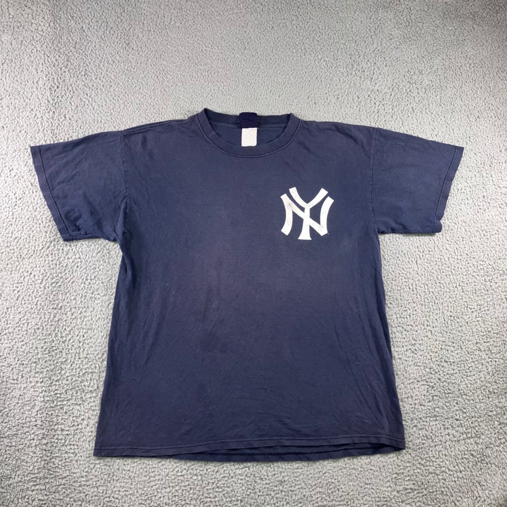 Cooperstown Collection NY Yankees Don Mattingly 23 T‎ Shirt Men XL Navy Blue VTG